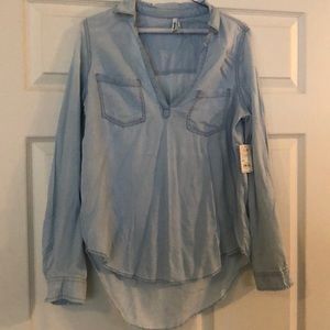 NWT!!! Soft jean dressy shirt